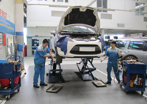 Ứng dụng trong gara sửa xe