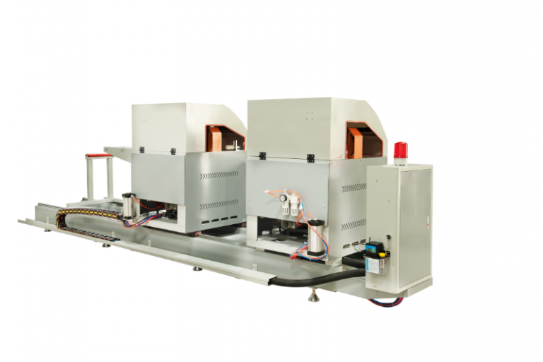 Máy cắt nhôm 2 đầu mâm xoay F500 CNC