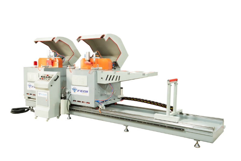 Máy cắt nhôm 2 đầu mâm xoay F500 CNC