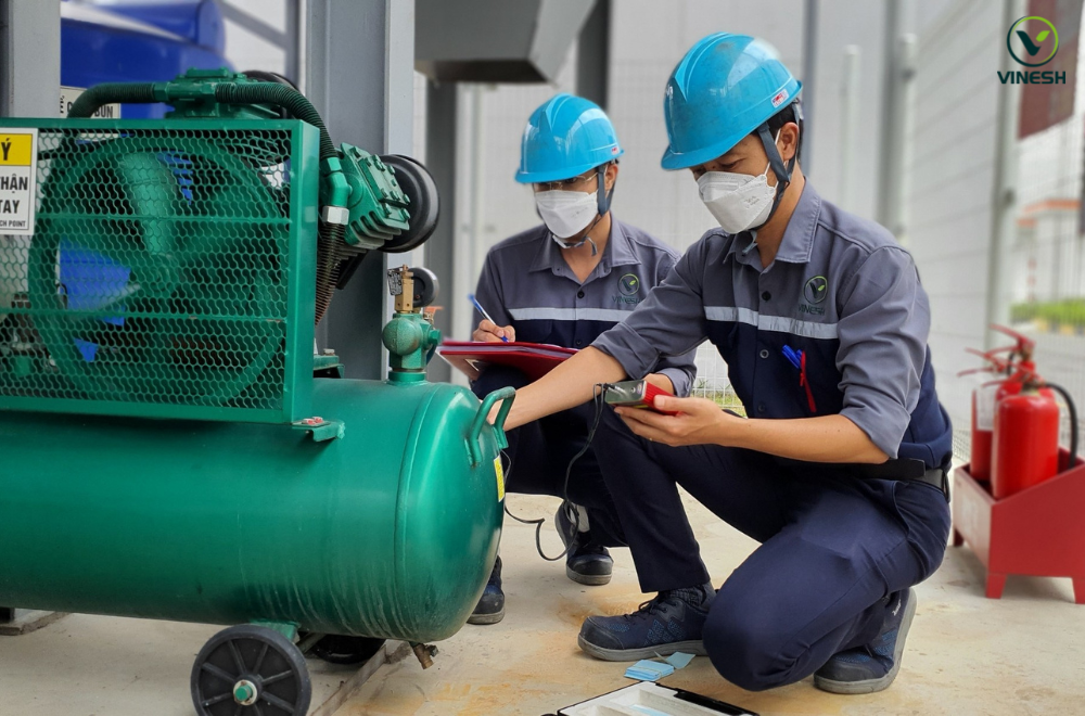 Chuẩn bị kiểm định bình nén khí
