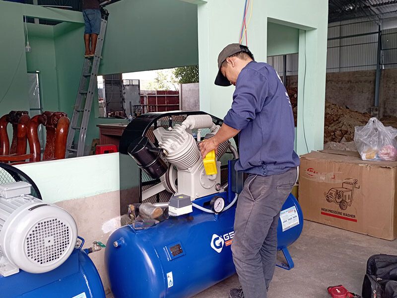 Máy nén khí chảy dầu: Sự cố với bộ lọc dầu