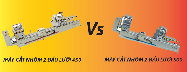 Máy cắt cửa nhôm lưỡi 450 và 500