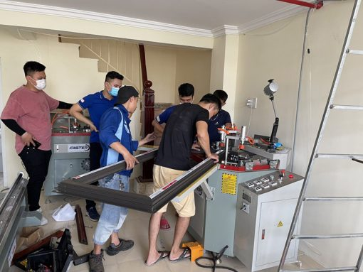 Quy trình máy làm cửa nhôm tại Đà Nẵng