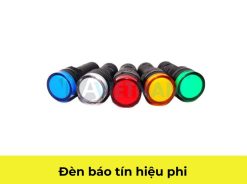ĐÈN BÁO TÍN HIỆU PHI 16 AD16-16C 220V 24V / ĐÈN BÁO PHA PHI 16MM CÓ LED