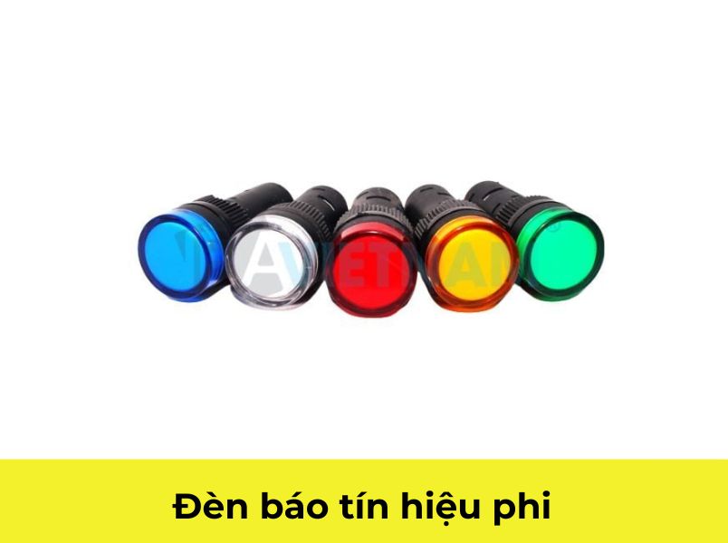 ĐÈN BÁO TÍN HIỆU PHI 16 AD16-16C 220V 24V / ĐÈN BÁO PHA PHI 16MM CÓ LED