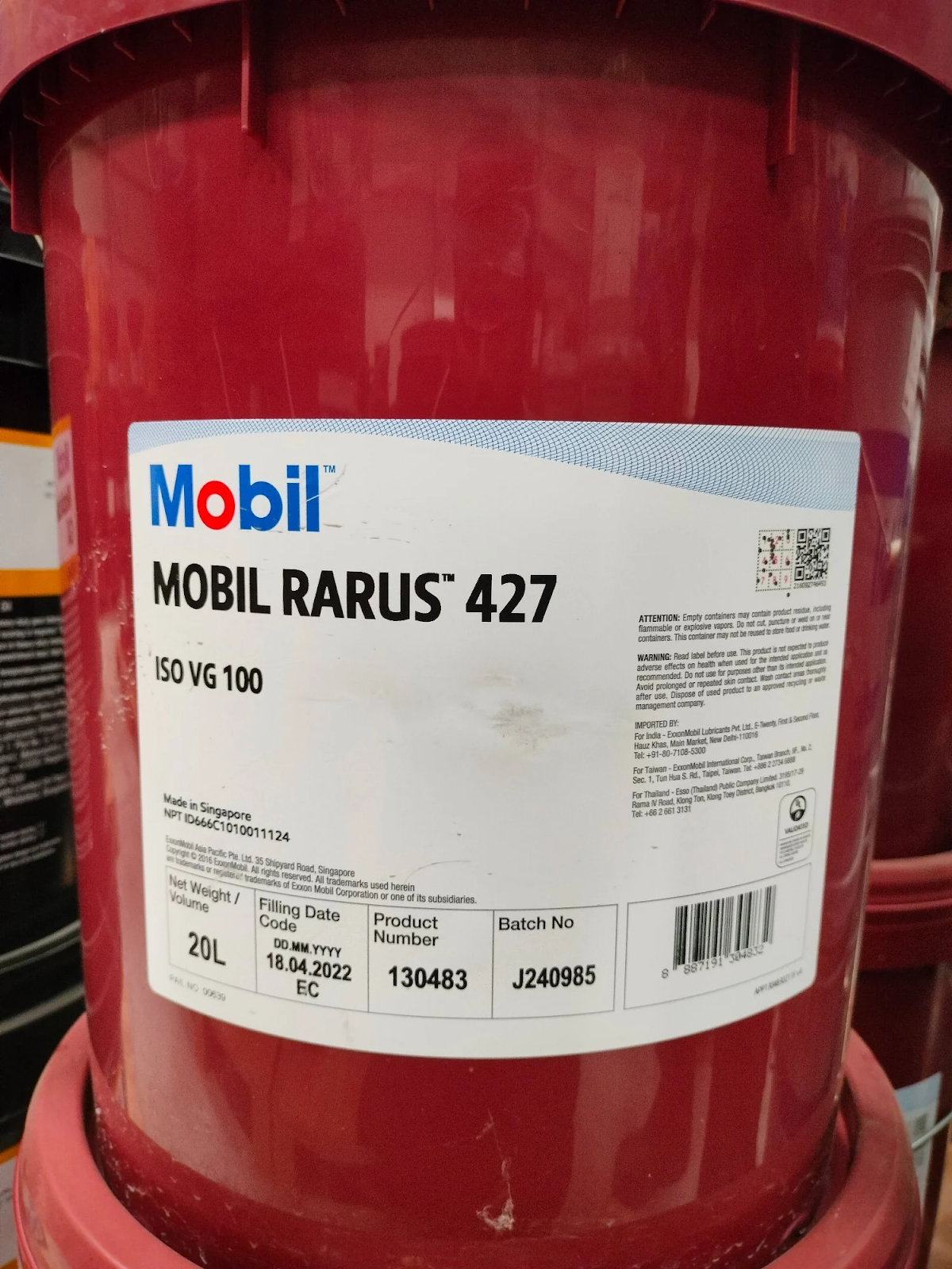 Dầu cho máy nén khí: Mobil Rarus 427