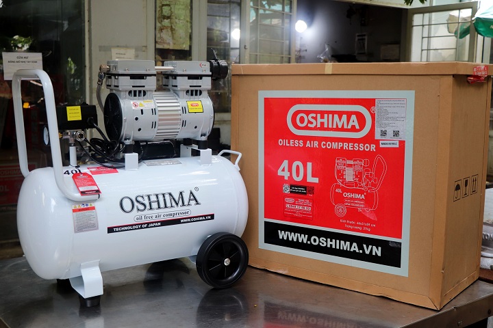 Máy nén khí không dầu Oshima 40L