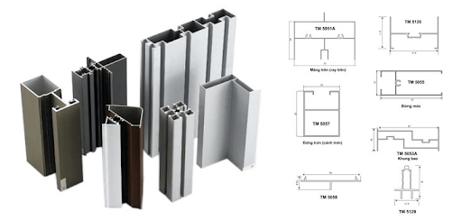Cửa nhôm hệ 50 