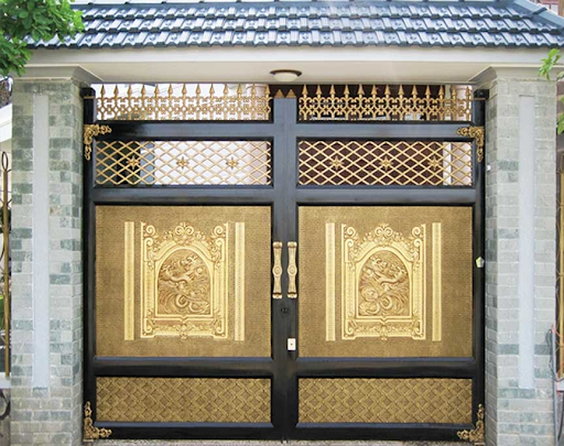Cửa cổng hợp kim nhôm đúc