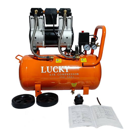 Lắp ráp các bộ máy của máy nén khí mini trước khi vận hành