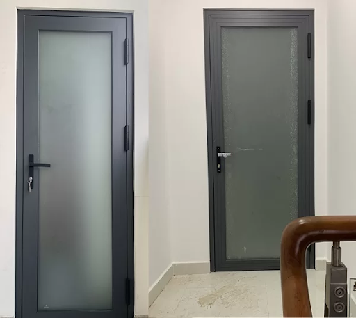 Mẫu cửa nhôm xingfa 1 cánh đẹp kiểu mở quay 