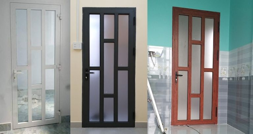 Mẫu cửa nhôm xingfa 1 cánh đẹp kiểu chia nhiều đố