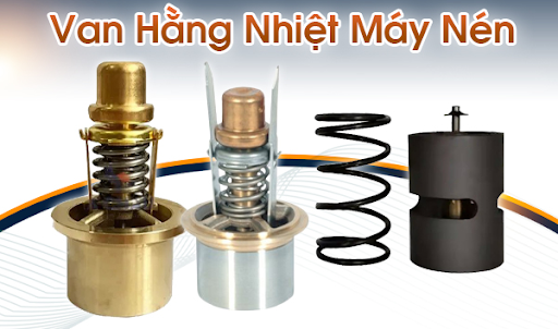 Van điều khiển nhiệt độ dầu bị hỏng làm máy nén khí nóng