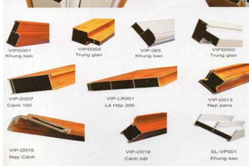 Hình ảnh mặt cắt nhôm xingfa hệ 1000 của thương hiệu Việt Pháp