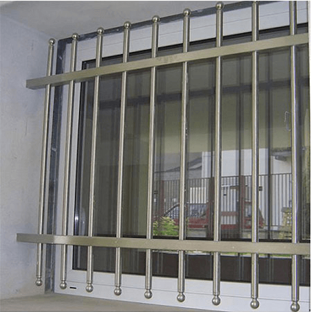Mẫu chấn song cửa sổ inox tròn