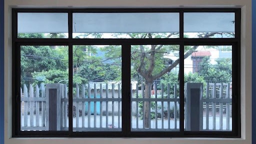 Mẫu cửa sổ nhôm Xingfa 4 cánh mở trượt