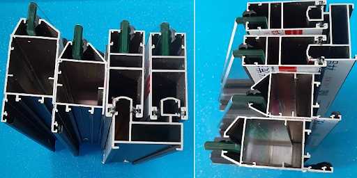 Nhôm xingfa hệ 55 vát cạnh bao gồm nhiều loại