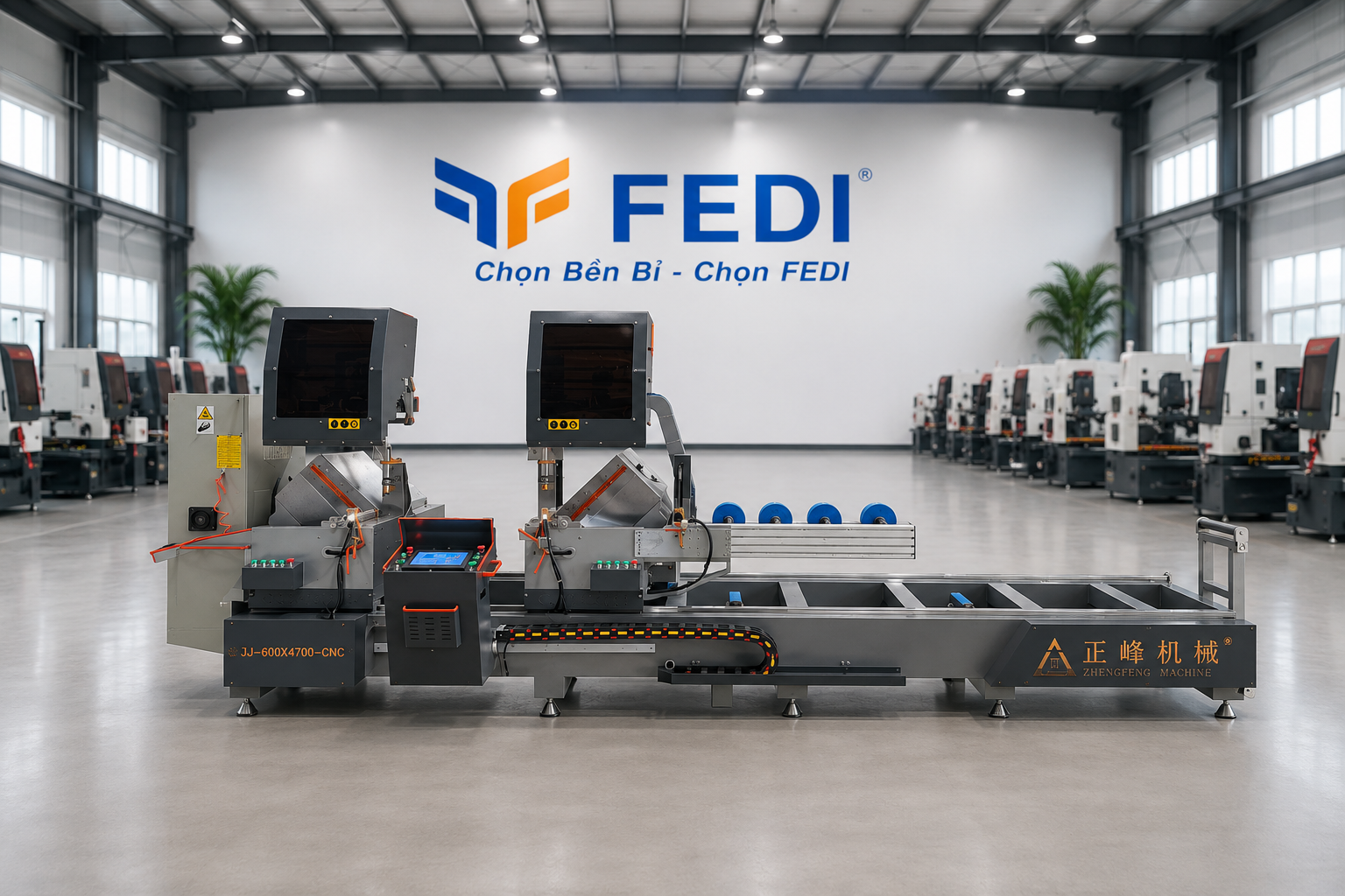Máy Cắt Nhôm Nội Địa Trung Zhengfeng 600 CNC