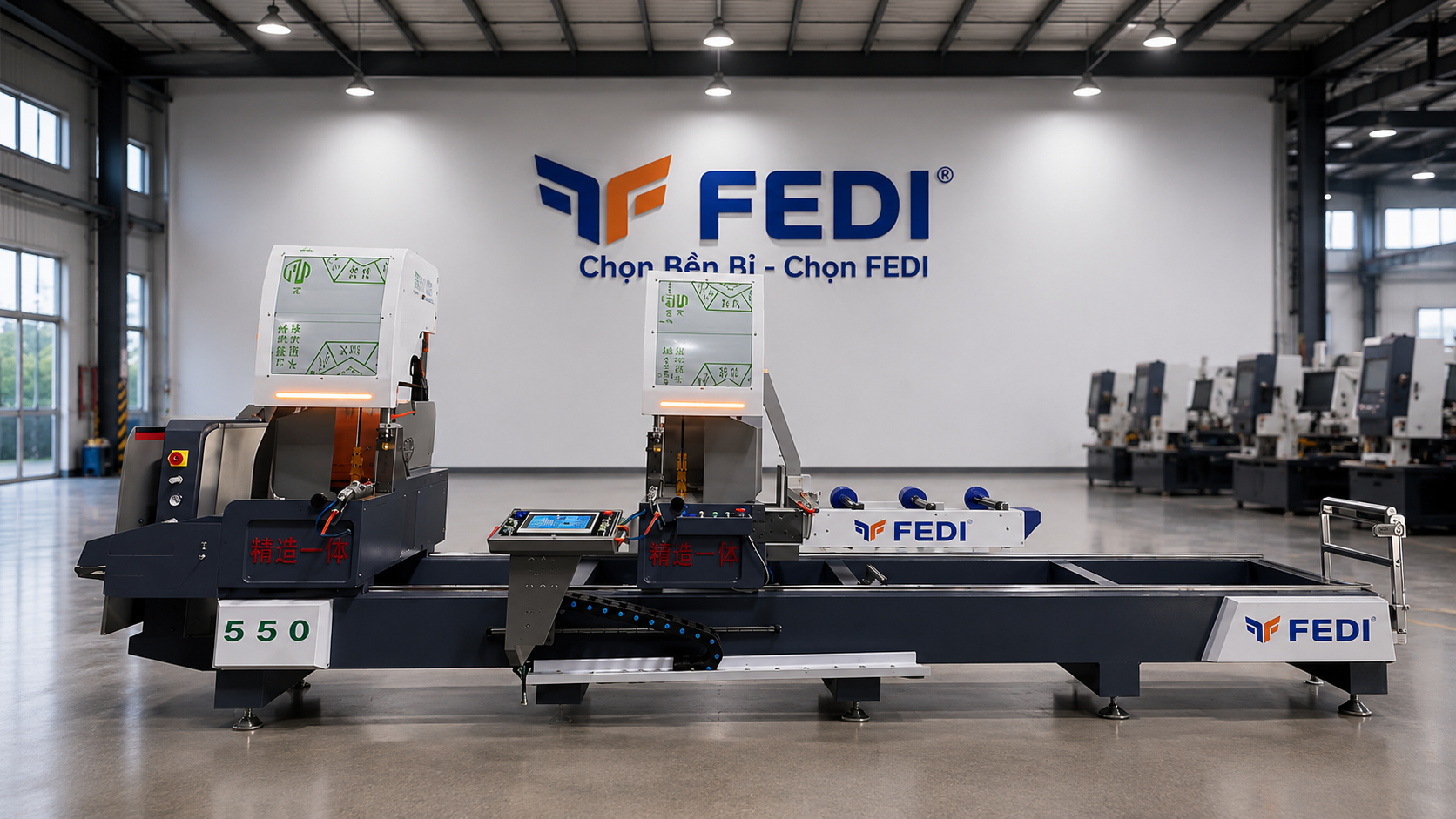Máy Cắt Nhôm Nội Địa HongDa 550 CNC