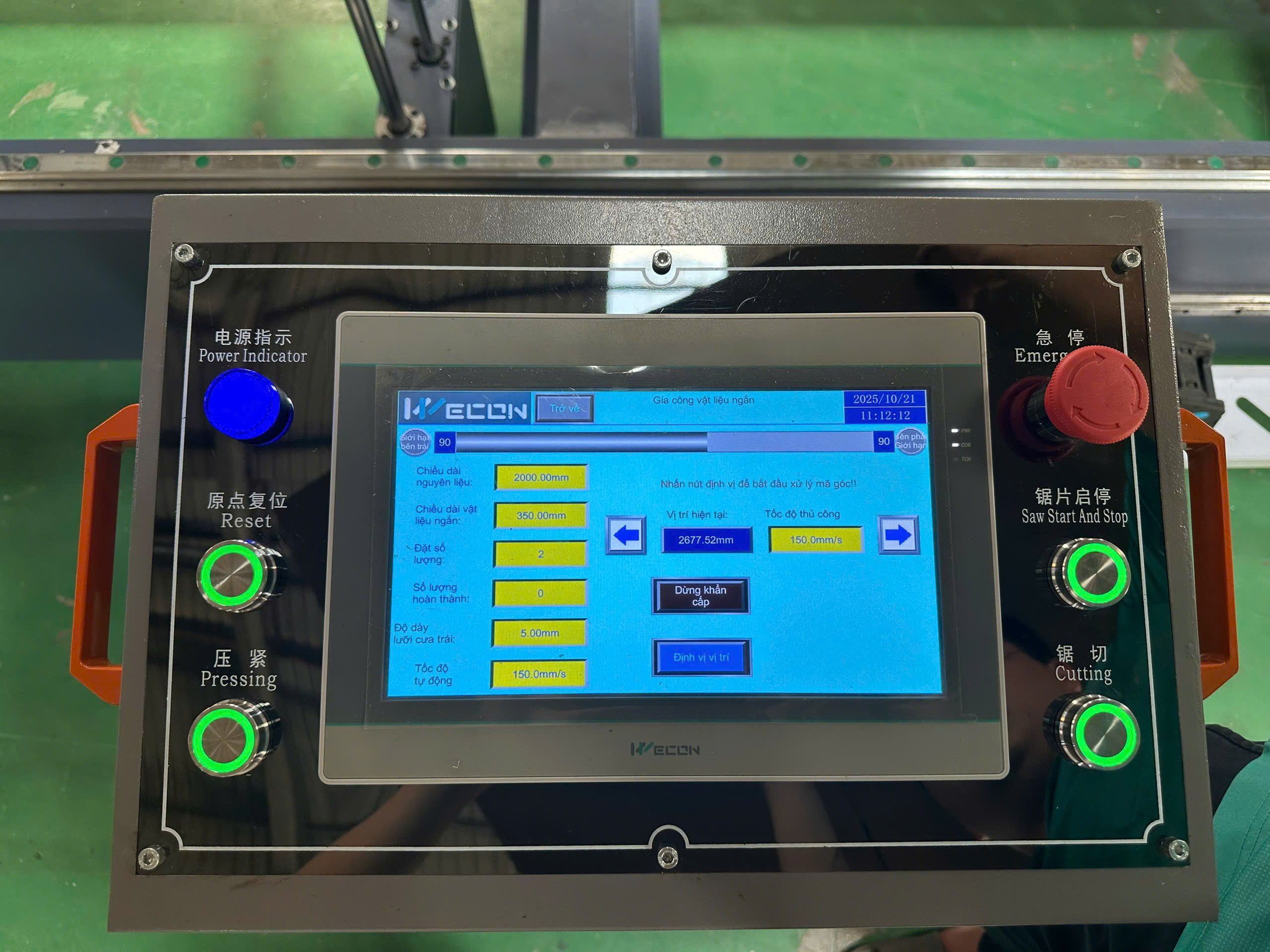 Máy Cắt Nhôm Nội Địa HongDa 550 CNC - Ảnh 9